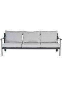 Beliani Gartensofa 3-Sitzer Grau Kiato , Metall , 225x77x80 cm , Gartenmöbel, Loungemöbel, Gartensofas & Loungesofas