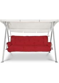 Beautissu Hollywoodschaukelauflage Flair HS 180/50/8cm Rot , Textil , 50x8x180 cm , Gartenmöbel, Gartenpolster & Auflagen, Liegenauflagen