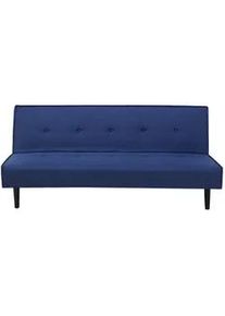 Beliani 3-Sitzer-Schlafsofa Polyester Blau Visby , Hellblau , Textil , 180x80x92 cm , Babymöbel & Kindermöbel, Kinderzimmer & Jugendzimmer, Schlafsofas