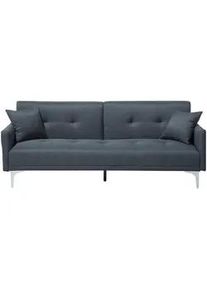 Beliani 3-Sitzer-Schlafsofa Polyester Blau Lucan , Dunkelblau , Textil , 190x75x90 cm , Babymöbel & Kindermöbel, Kinderzimmer & Jugendzimmer, Schlafsofas