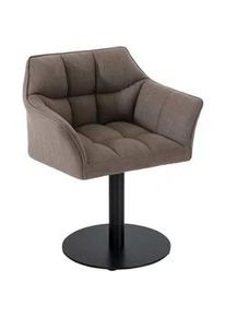 CLP Sessel Stoff grau , Textil , 64x75x48 cm , Wohnzimmer, Sessel, Polstersessel