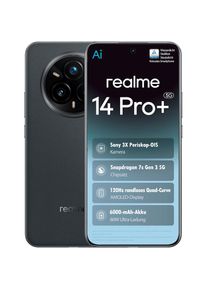 REALME , Smartphone »14 Pro+ 5G 512GB 12GB« Suede Gray , Suede Gray , Snapdragon 7s Gen 3 5G-Chipsatz