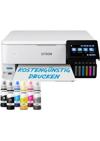 Epson , Tintenstrahldrucker »EcoTank ET-8500« , weiß , Beidseitiger Druck, Display