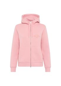 Gant , Kapuzensweatjacke »REG TONAL SHIELD ZIP HOODIE« Markenstickerei, Kapuze, Rippbündchen , SUMMER ROSE , M , M , Sweatjacke von Gant