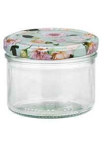 230 ml cylinderglas + BasicSeal l&aring;g Blume mint