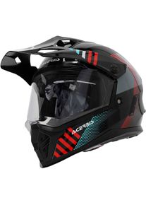 Acerbis Rider Junior, adventure helmet kids , color: Black/Red/Grey , size: T54