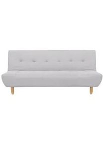 Beliani 3-Sitzer-Schlafsofa hellgrau Alsten , Textil , 182x83 cm , Babymöbel & Kindermöbel, Kinderzimmer & Jugendzimmer, Schlafsofas