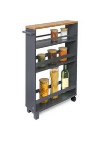 BOMOE Nischenwagen Hylla 50/79 cm Anthrazit , Metall , 15x79x50 cm , Esszimmer, Servierwagen