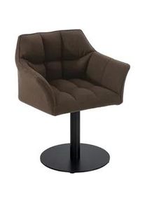 CLP Sessel Stoff braun , Braun , Textil , 64x75x48 cm , Wohnzimmer, Sessel, Polstersessel