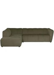 Mid.you Ecksofa , Grün , Textil , Struktur , 260x218 cm , Made in Eu , Wohnzimmer, Sofas & Couches, Wohnlandschaften, Ecksofas