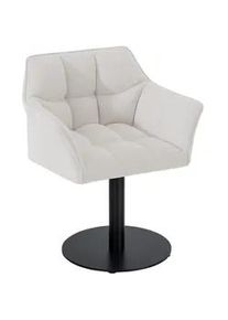 CLP Sessel Stoff weiß , Textil , 64x75x48 cm , Wohnzimmer, Sessel, Polstersessel