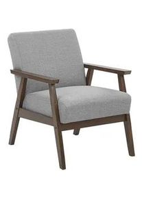 Beliani Sessel Polsterbezug Grau Asnes , Textil , 62x80x80 cm , Wohnzimmer, Sessel, Polstersessel