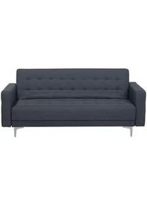 Beliani 3-Sitzer-Schlafsofa Polsterbezug Dunkelgrau Aberdeen , Textil , 186x83x88 cm , Babymöbel & Kindermöbel, Kinderzimmer & Jugendzimmer, Schlafsofas