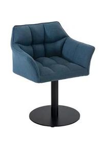 CLP Sessel Stoff blau , Textil , 64x75x48 cm , Wohnzimmer, Sessel, Polstersessel