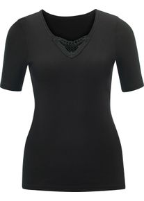 wäschepur Damer Kortärmad tröja svart Größe 46