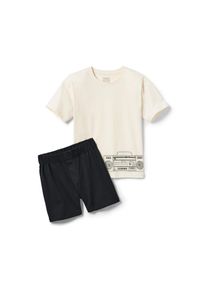 Tchibo - Kinder-Pyjama - Jungen - Gr. 146/152 - creme/print