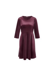 Tchibo - Kleid aus Stretch-Samt - Damen - Gr. M - dunkelrot