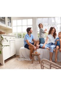 Tchibo - Shorty-Pyjama - Mädchen - Gr. 146/152 - weiß/print