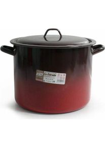 Esmaltaciones La Estrella hoher topf mit deckel 36cm 30l feuer, Pfanne + Kochtopf