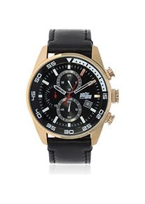 Pit Lane, Armbanduhr, Miyota Automatikuhr mit Datumsanzeige und Streifenmuster, (Analoguhr, 50 mm)