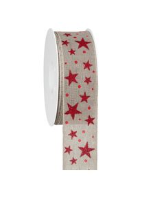 Goldina, Geschenkverpackung, Geschenkband Abendhimmel, 40 Millimeter x 20 Meter, sand (Geschenkband)