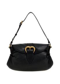 Pinko, Damen, Handtasche, Jolene Schulter Klassisch Kalf Kristall Limousine Schokolade Gold, Gold