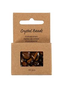 Creativ Company Perlen-Set Kristallperlen Braun, 7-12 mm, Packungsgrösse