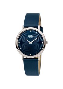 Boccia, Armbanduhr, 3365-02, Blau, (Analoguhr, 42 mm)