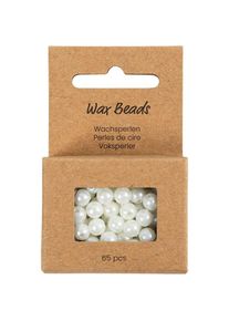 Creativ Company Perlen-Set Wachsperlen Weiss, 6 mm, Packungsgrösse: 65