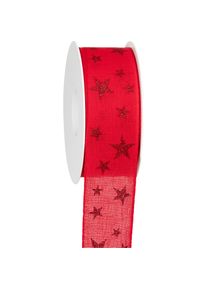 Goldina, Geschenkverpackung, Geschenkband Abendhimmel, 40 Millimeter x 20 Meter, rot (Geschenkband)