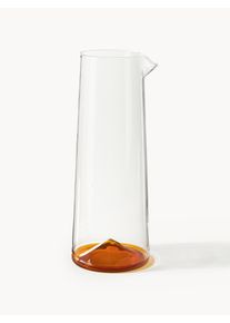 Jarro de água artesanal Hadley, 1,3 L Laranja Vidro 1,3 L | Westwing Collection