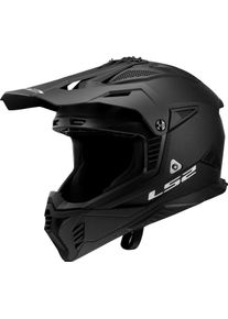 LS2 MX708 Fast II Solid, motocross helmet , color: Matt-Black , size: XL
