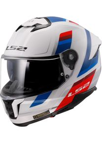 LS2 FF808 Stream II Vintage, full face helmet , color: White/Blue/Red , size: XXS