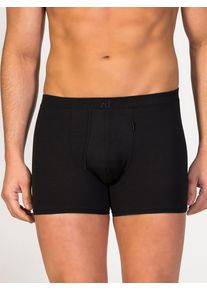 zd ZERO DEFECTS, Mænd, Boksershorts 'Heracles Soya Fly Front Boxer', Sort, Størrelse L