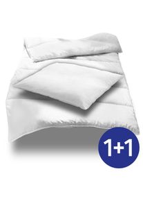 135 x 200 cm + 80 x 80 cm mikrofiber dört mevsim yatak seti, ekstra hafif