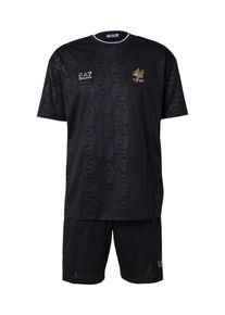 EA7 Emporio Armani Fato de treino em preto Tamanho XL Estampado com logo