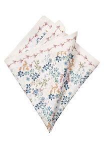 Big & Tall Sizes - ETON - Silk Pocket Square with Floral Print - 0