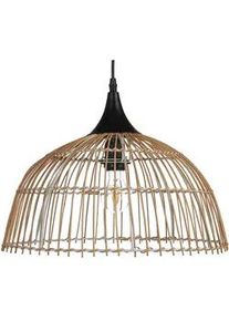 Beliani Hängeleuchte Bararis 40/40/20 cm , Naturmaterialen , E27 , 40x20x40 cm , Lampen & Leuchten, Innenbeleuchtung, Hängeleuchten, Pendelleuchten