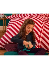 Tchibo - Pościel perkalowa - kolor: różowy/czerwony