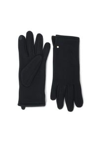 Tchibo - Rękawiczki z dzianiny dresowej - dla pań - rozmiar 8 - kolor: czarny