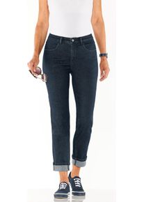 Dames 7/8-jeans met vaste pijpomslag dark-blue Maat 19