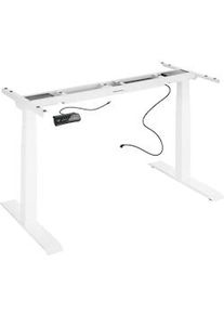 TecTake Telaio per scrivania Denis 110-190 x 68 x 58-123 cm - bianco - 402998