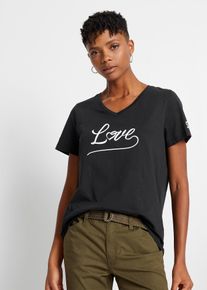 bonprix Shirt z nadrukiem, czarny, 48/50