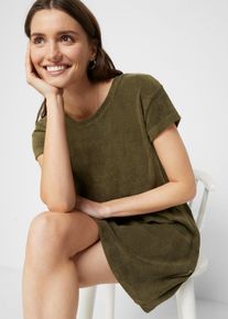 T-shirtsklänning i frotté - grön - storlek 52/54 (XXL) - bonprix