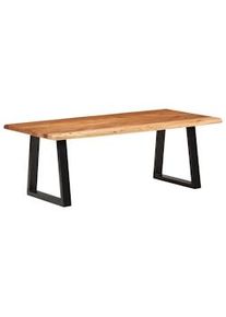 vidaXL Mesa de centro madera maciza acacia 110x55x40 cm