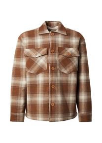 Jack & Jones Premium Casaco meia-estação 'JPRBLURAYLE' em castanho Tamanho L Xadrez