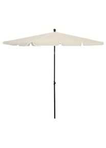 vidaXL Sombrilla de jardín con palo color arena 210x140 cm