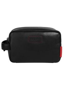 Bugatti , Kulturbeutel »CLARK« echt Leder , schwarz