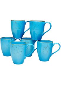 Creatable , Becher »Kaffeebecher NATURE COLLECTION« Tassen Set, 6-teilig , mittelblau