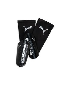 Puma , Damen , Fußball Schienbeinschoner »ULTRA LIGHT SLEEVE« , Puma Black-Puma Silver , L , L , Perforierte EVA-Dämpfung für verbesserte Stoßdämpfung